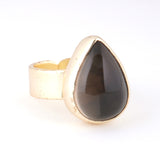 3300円 天然石リング｜スモーキークォーツ