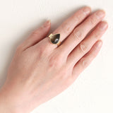 3300円 天然石リング｜スモーキークォーツ