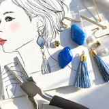 ダイヤビーズ×ロングタッセル ピアス・イヤリング 手作りキット｜大人のハンドメイドアクセサリー
