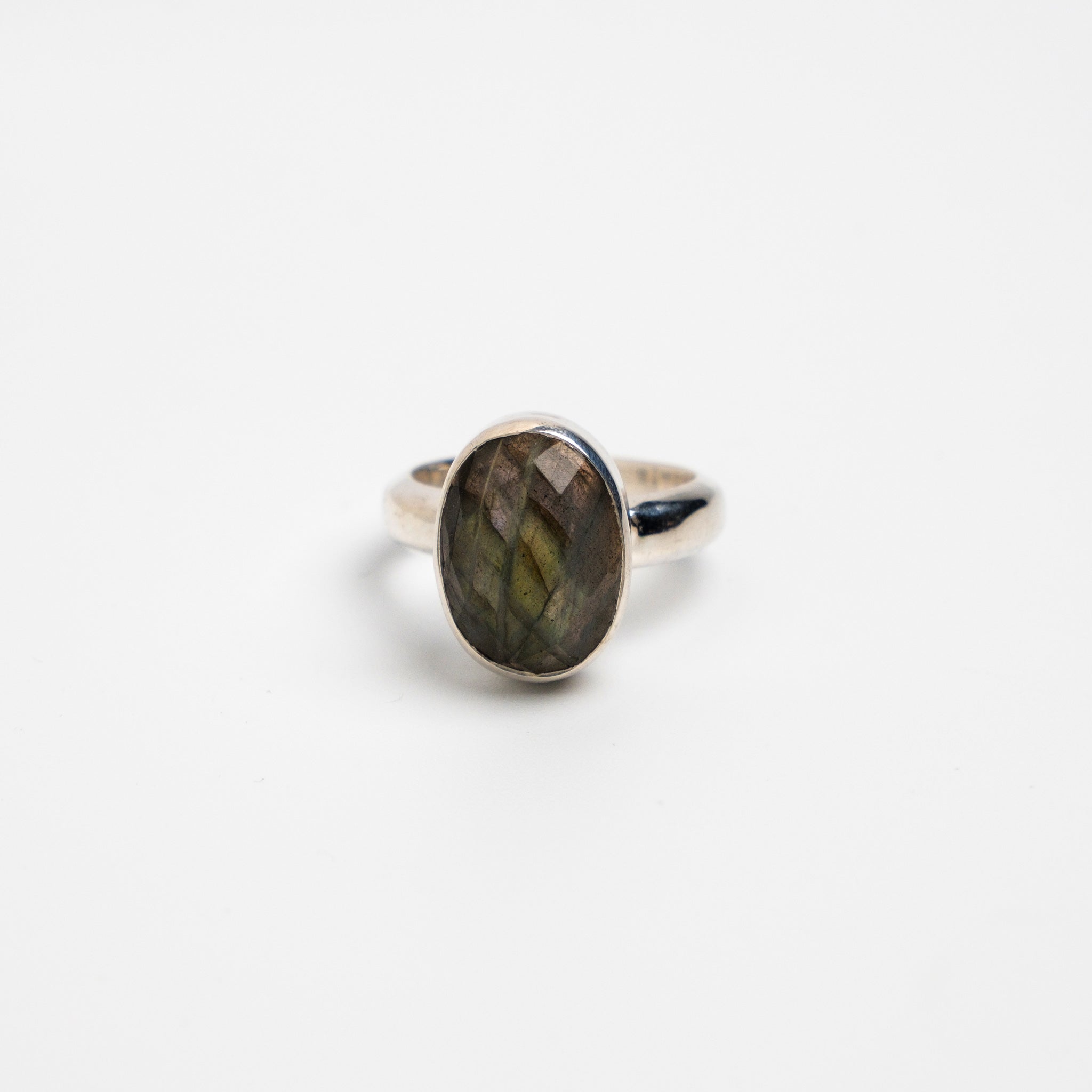 Silver 925 x natural stone rings (oval) / Samira