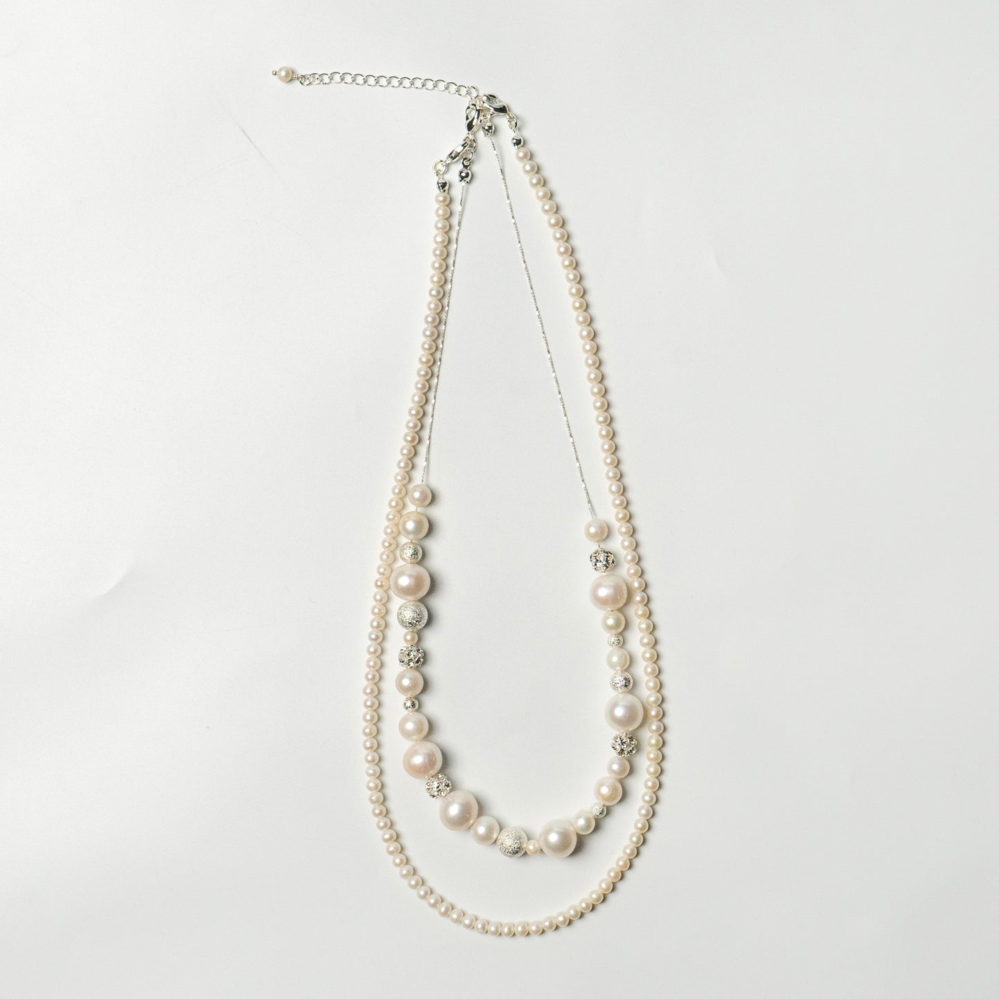 Freshwater pearl 3WAY necklace