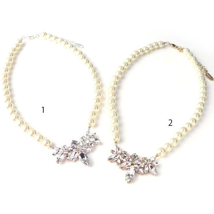 Pearl x Biju Motif Short Necklace