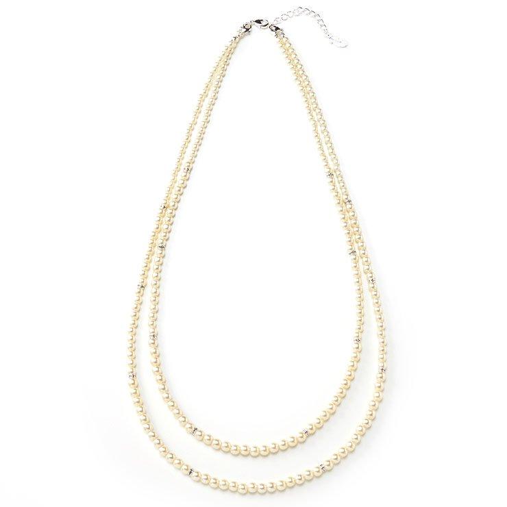 Pearl x Rondel 2 3WAY necklace