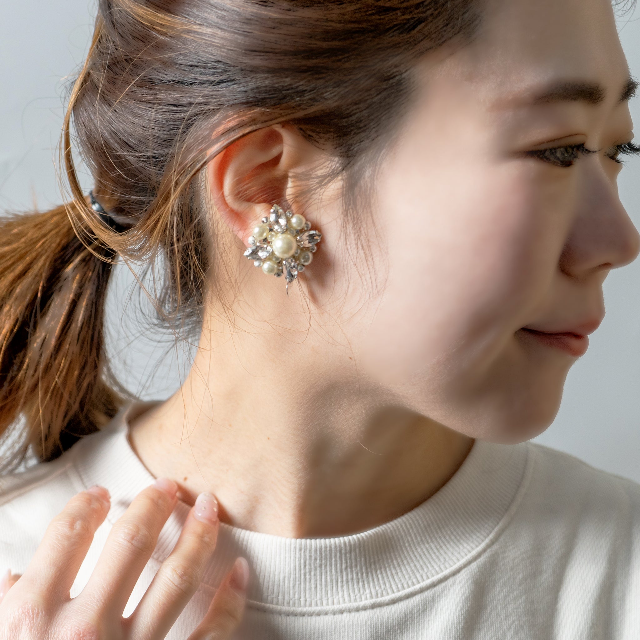 Pearl motif earringsイヤリング