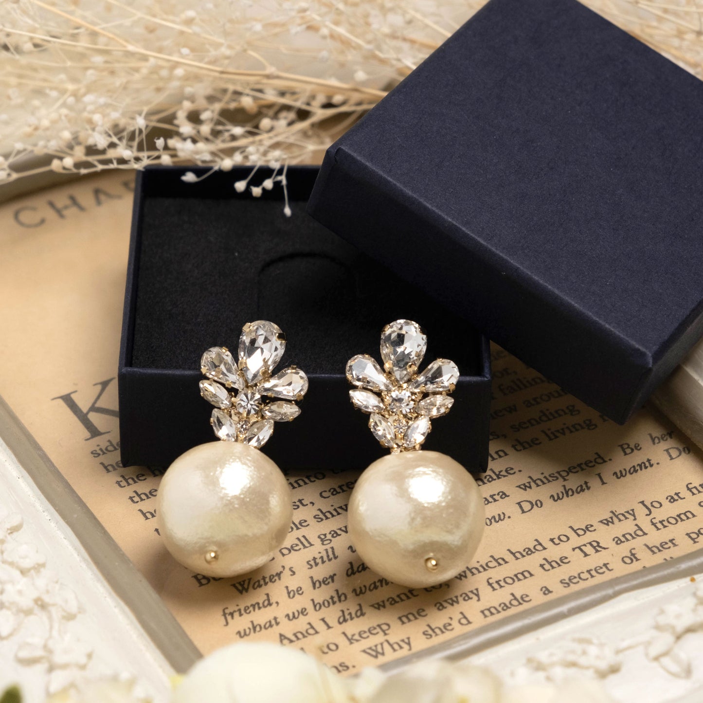 Bijou x cotton pearl piercing/earrings