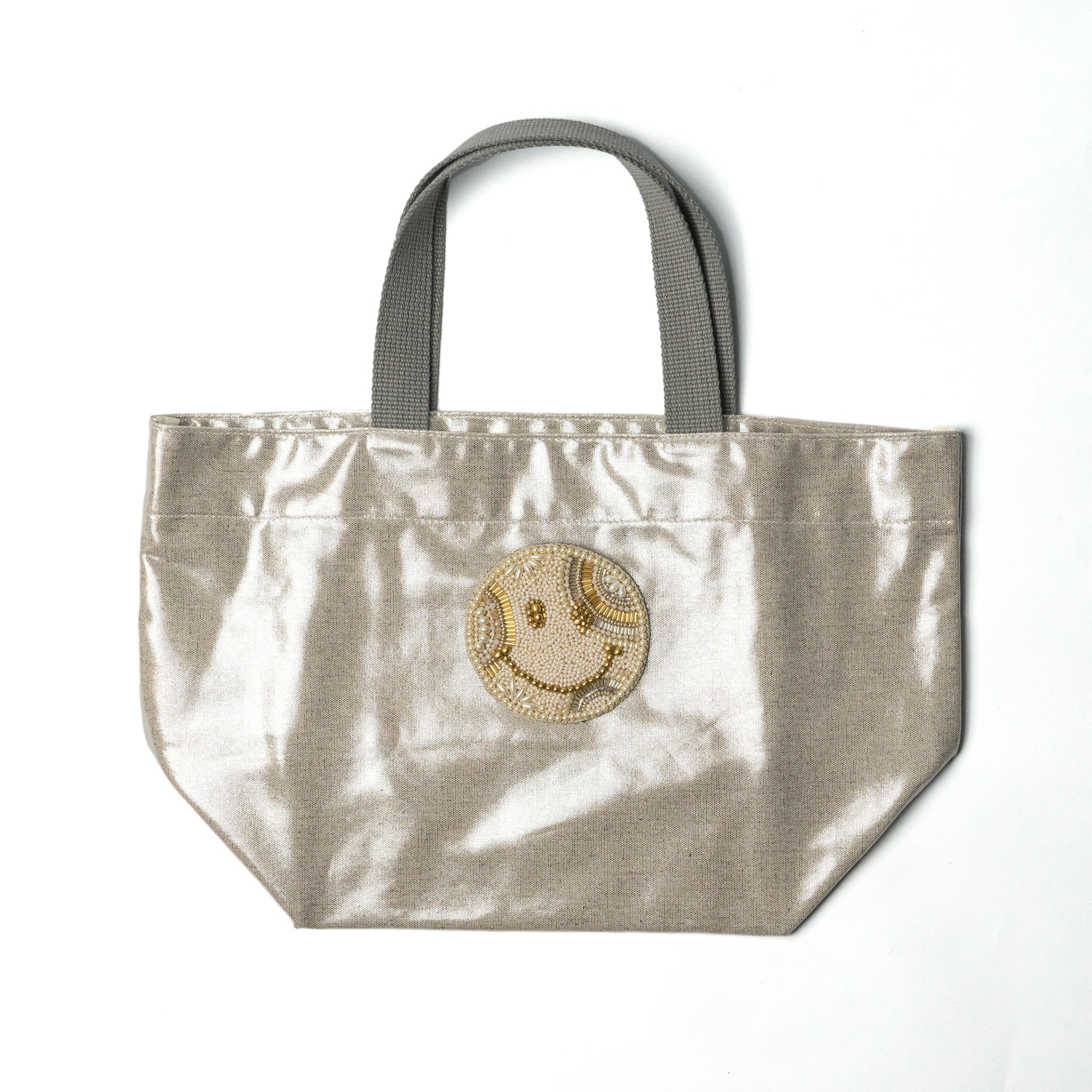 Metallic lunch bag (boat -shaped) / handle gray (selected motif)