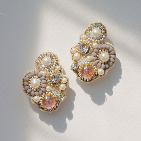 Pearl Bijou Big motif earrings