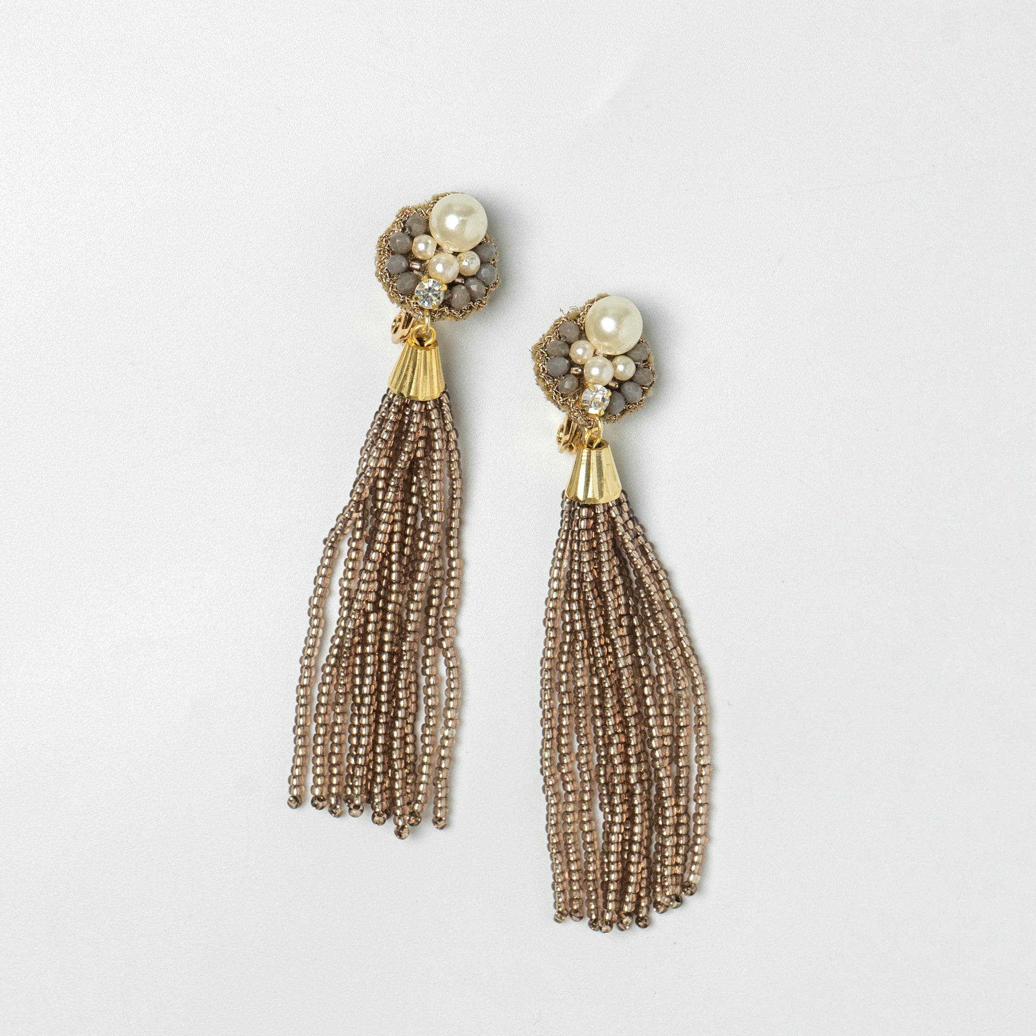 Pearl Bijou x Beadsel earrings