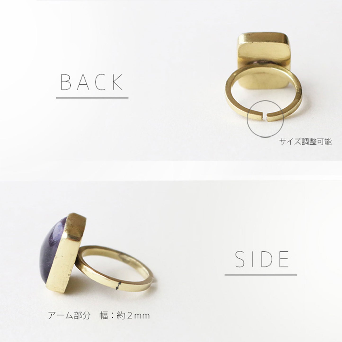 Natural stone ring / TR20002
