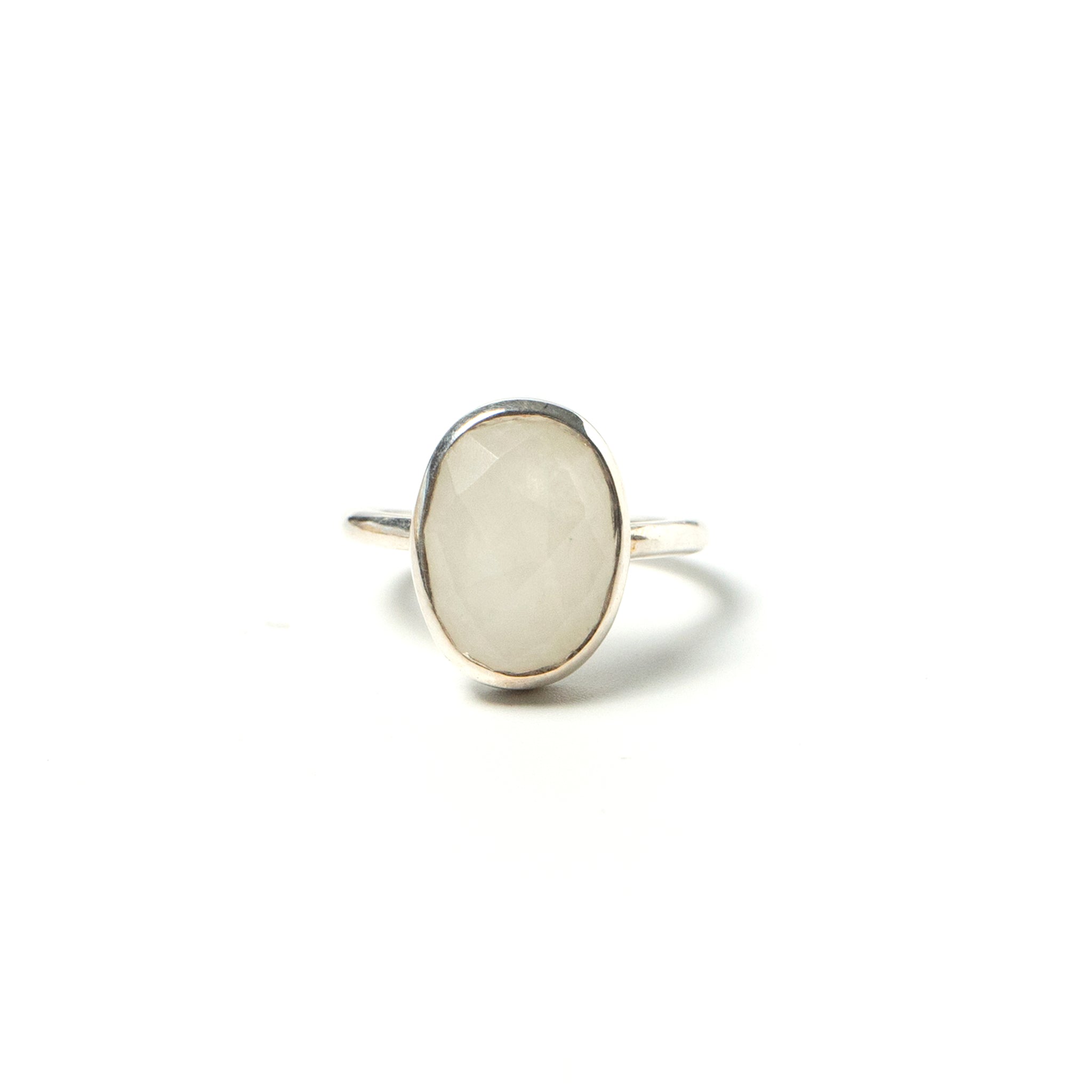 Silver 925 x natural stone rings (oval) / Samira