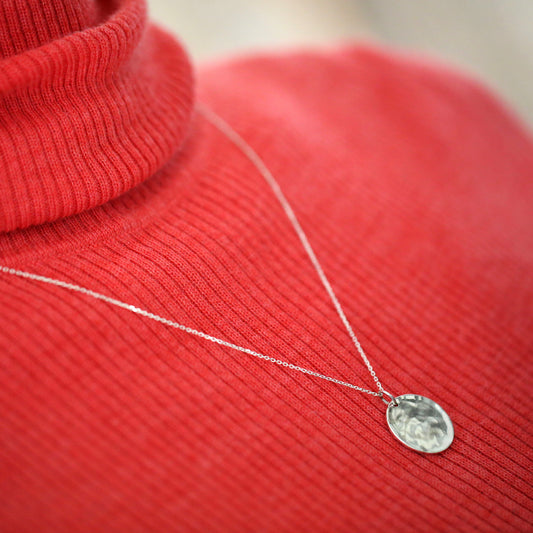 Silver 925 coin (middle) necklace