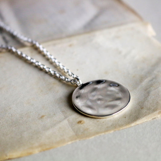 Silver 925 Coin (Large) Necklace