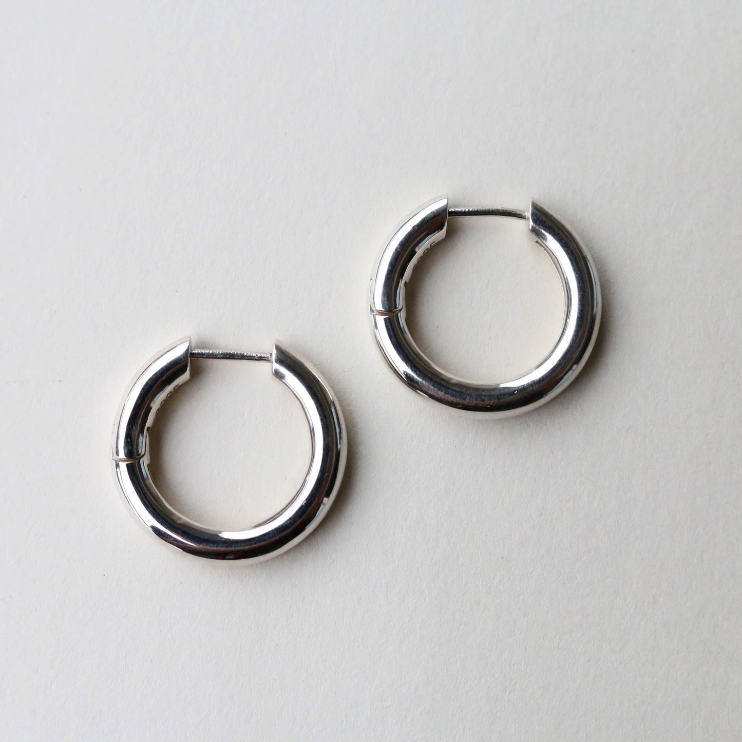 Silver 925 Simple Hoop Clip-on earringss