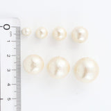 コットンパール 丸玉 14mm 両穴(通穴) キスカ 100個入