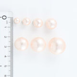 Cotton pearl round ball 6mm holes (dried holes) Pink 300 pieces