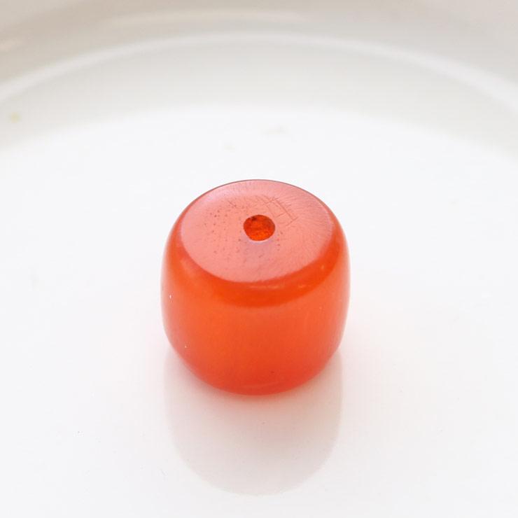 Resin Beads Tawara type 15 × 18mm 1 orange (1 set)