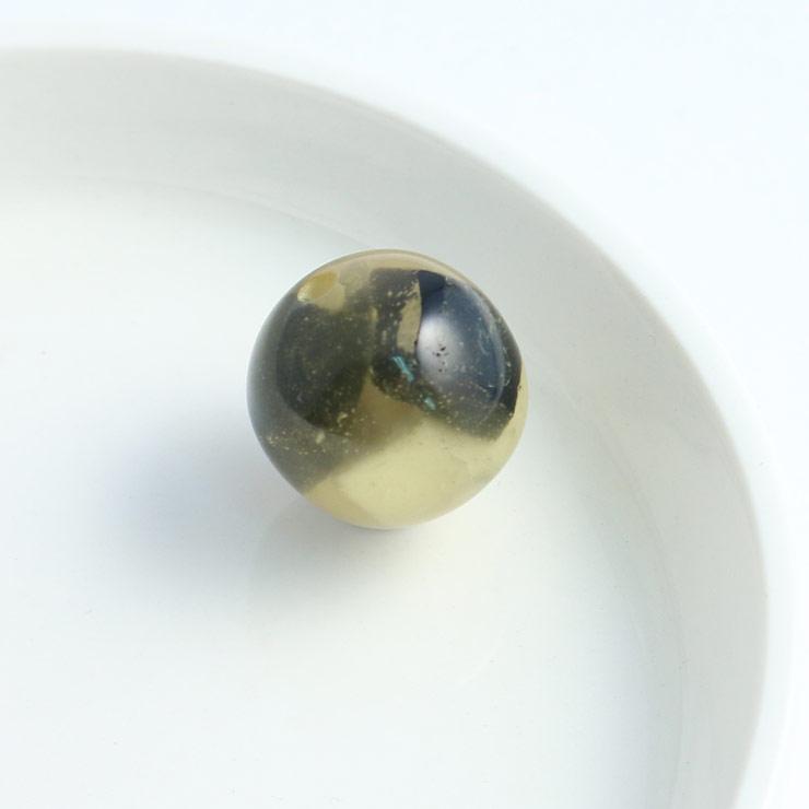 Resin Beads Round 17mm Yellow x White x Black 1 piece (1 set)