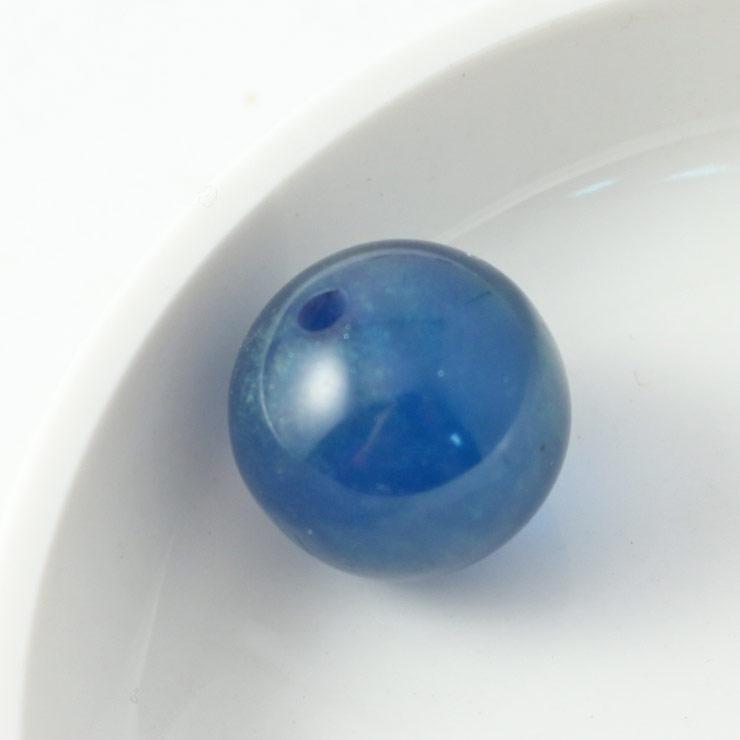 Resin beads round type 17mm navy x 1 piece of lame (1 set)