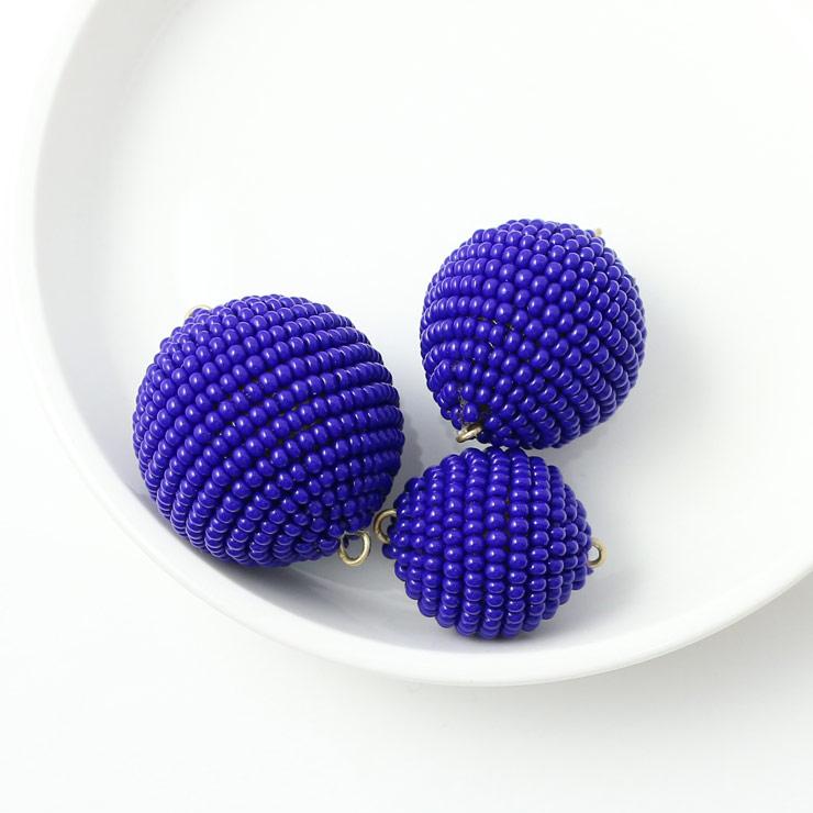 Wrapping ball round type 26mm navy 1 piece (1 set)
