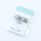 Winding beads Tawara type 11 × 18mm mint blue 2 pieces
