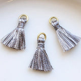 Tassel 12 × 15mm gray x 3 white (1 set)