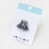 Tassel 12 × 15mm gray x 3 white (1 set)