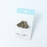 タッセル 12×15mm オリーブ×ブラウン 3本×5セット（計15本）