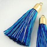 Tassel 10 x 35mm Sky Blue 2 pieces