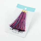 Tassel 10 x 60mm pink mint 2 pieces
