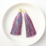 Tassel 10 x 60mm pink mint 2 pieces