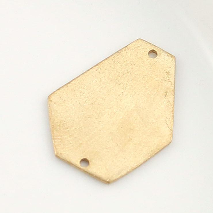 Metal parts Hexagon (trapezoidal) type 20 × 25mm 1 dust gold