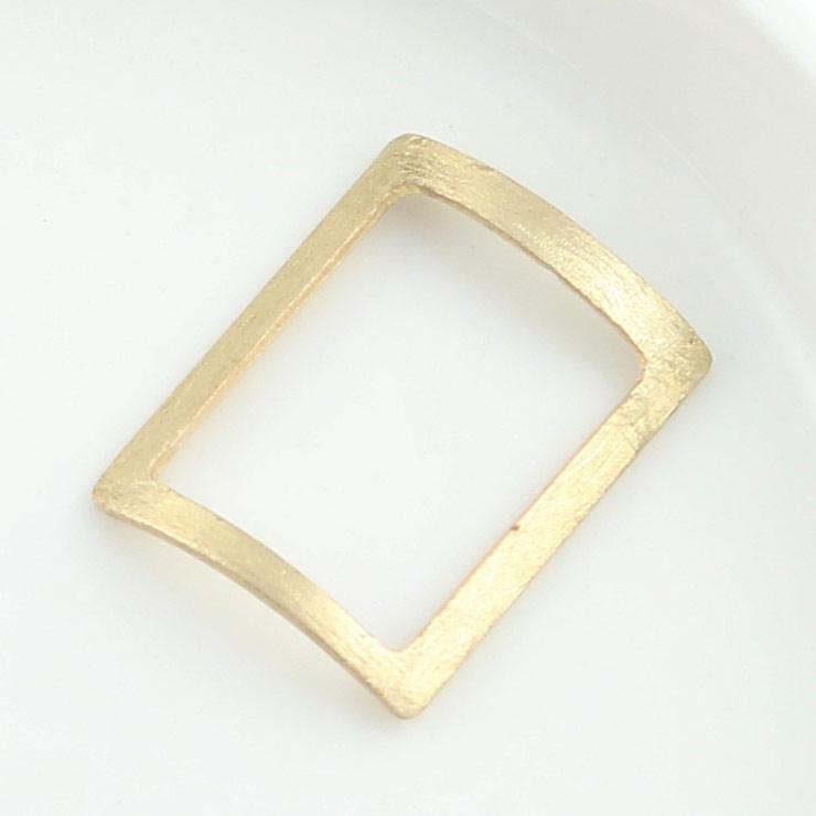 Metal Parts Square Curve Curve type 20 × 25mm Dust Gold 1 piece