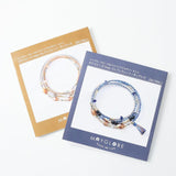 Glass beads 2WAY rubber necklace/bracelet handmade kit